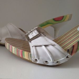 M.I.A White Kitten Heel SZ 10